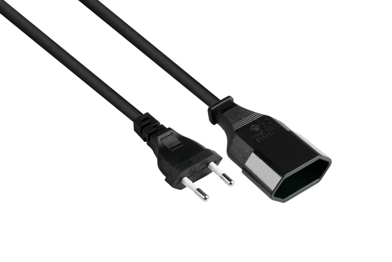 Alcasa P0300-S005 cable de transmisión Negro 0,5 m Enchufe tipo C