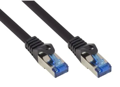 Alcasa 8060-SF015S cable de red Negro 1,5 m Cat6a S/FTP (S-STP)