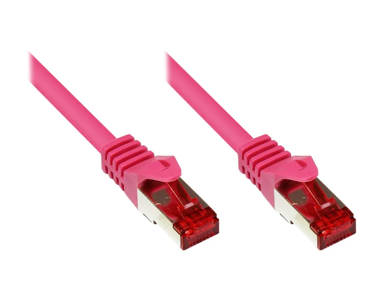 Alcasa RJ-45 - RJ-45 M/M 0.15m cable de red Magenta 0,15 m Cat6 S/FTP (S-STP)