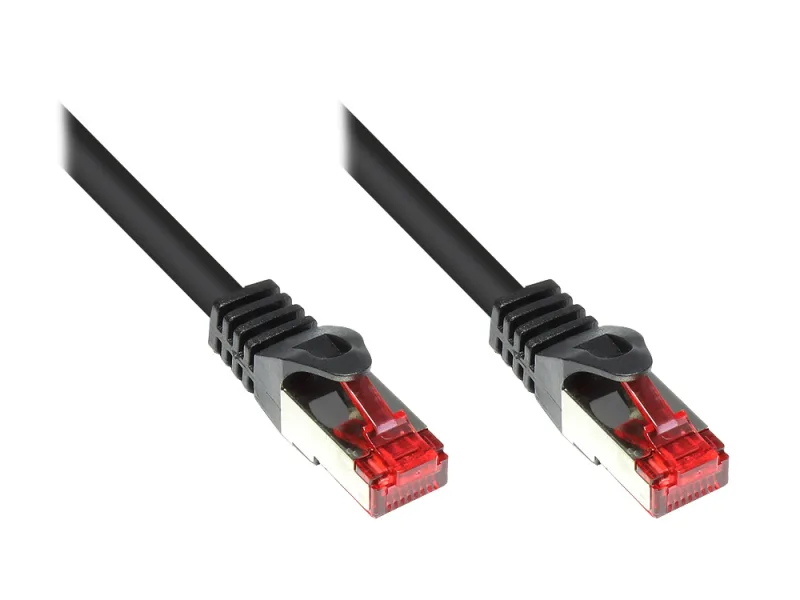 Alcasa Cat. 6 0.15m cable de red Negro 0,15 m Cat6 SF/UTP (S-FTP)