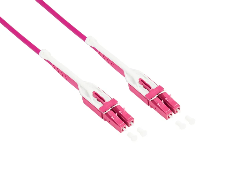 Alcasa LW-U810LC4 Cable de fibra óptica e InfiniBand 10 m LC Violeta