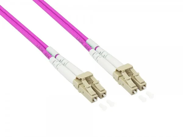 Alcasa LW-P850LC4 Cable de fibra óptica e InfiniBand 50 m LC Violeta
