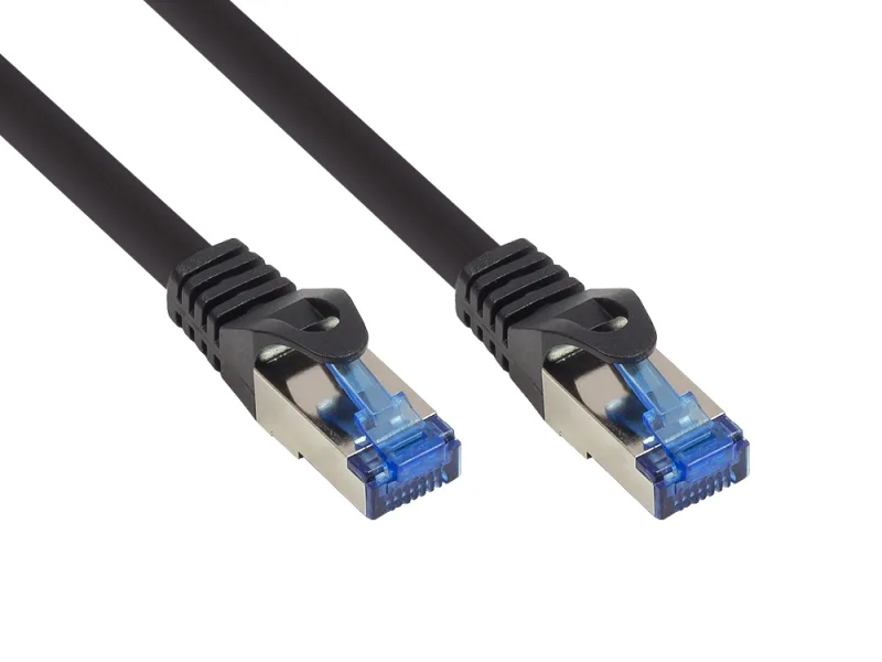 Alcasa 8060-SF005S cable de red Negro 0,5 m Cat6a S/FTP (S-STP)