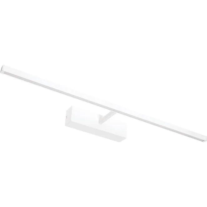 Aplique rivera 1x12w led 560lm 3000k l.59,5xan.12,8xal.4,5cm blanco