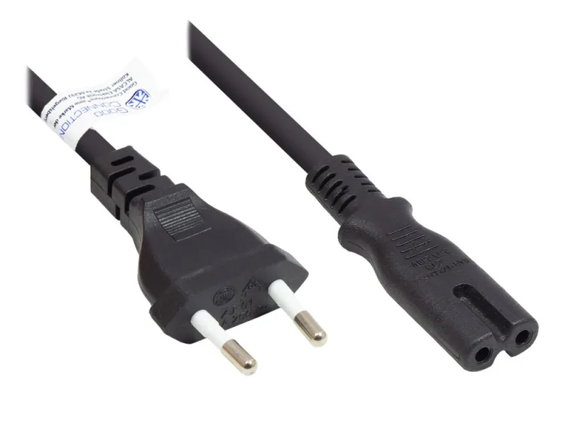 Alcasa P0370-S007 cable de transmisión Negro 0,75 m Enchufe tipo C C7 acoplador