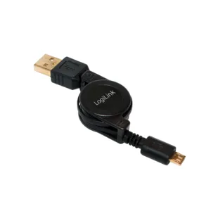 LogiLink CU0090 cable USB USB 2.0 0,75 m USB A Micro-USB B Negro