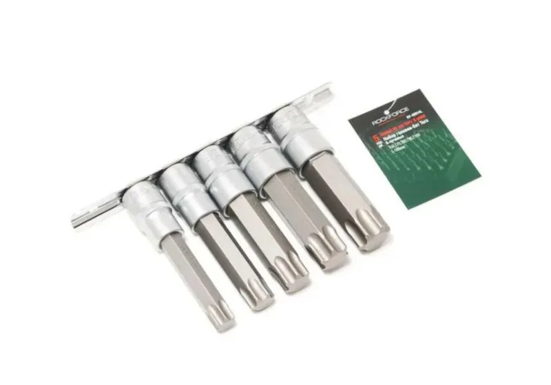 Juego de puntas Torx 1/2" 5 piezas (T60-T100, L-100mm)