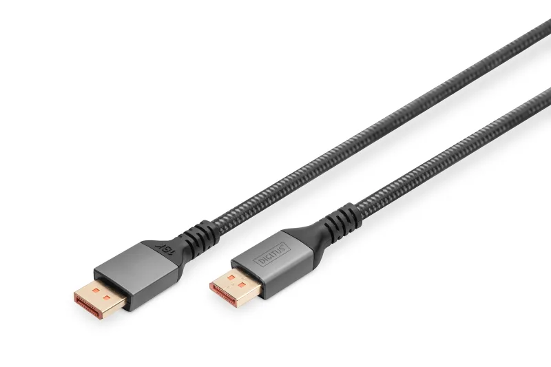 Digitus Cable de conexión DisplayPort 16K , versión 2.1, 1 m, 80G, negro