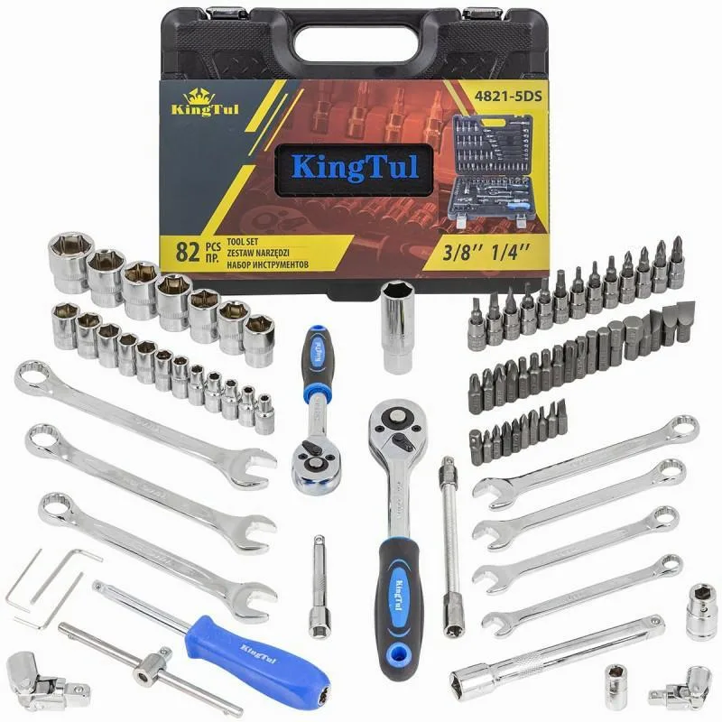 Juego de herramientas 82 piezas 1/4" y 3/8" (hexagonales) (4-22mm)