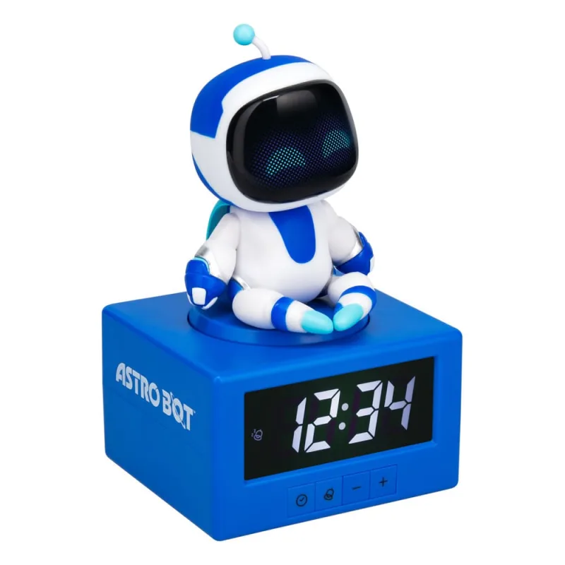 Astro bot icon despertador con luz astro bot