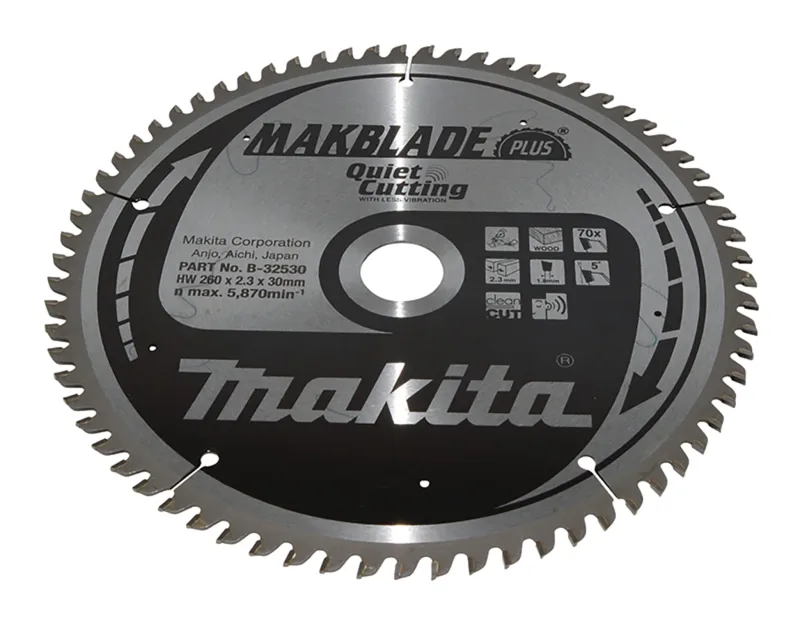 Makita B-32530 MAKBLADE + hoja de sierra de 260 x 30 x 70 Z