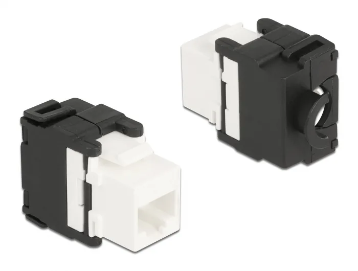 DeLOCK Módulo Keystone RJ45 hembra a LSA Cat.6A 180° sin herramientas