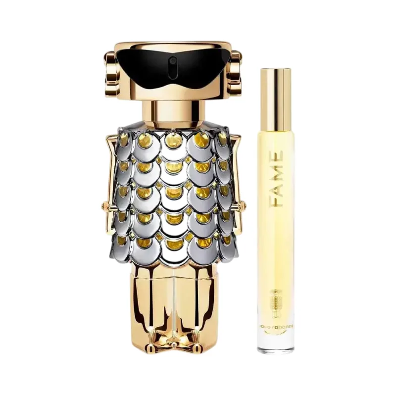 Paco Rabanne Fame Eau de Parfum - Spray recargable de 80 ml y miniatura de 10 ml