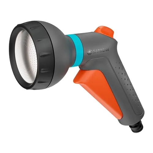 Gardena Pulverizadores y boquillas de riego clásicos: pulverizador de manguera de jardín, patrón de pulverización suave para riego de plantas, fabricado en Alemania, diseñado para durar, el gatillo de