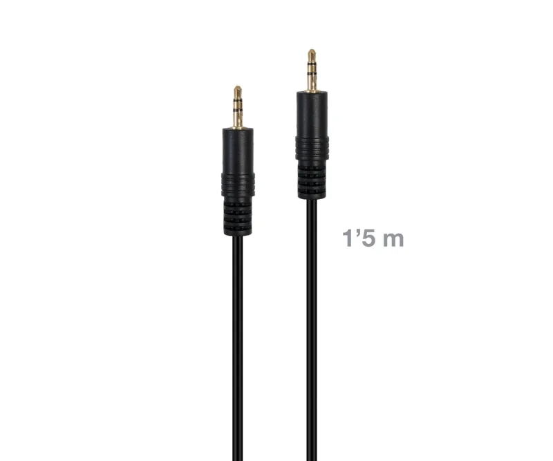 Fonestar jack-mm-1-5 negro / cable de señal de audio jack 3'5 mm macho a jack 3'5 mm macho