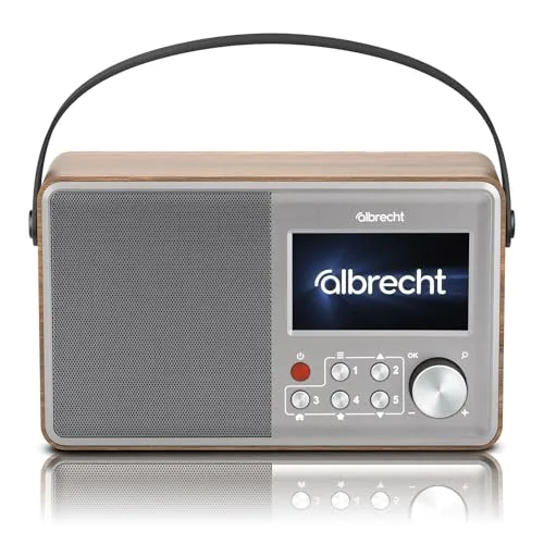 Albrecht Radio Digital DR 862 Dab+ con FM | manejo intuitivo | Fuentes Grandes | Modo cómodo activable Evita el Mal Funcionamiento | Mensajes de Advertencia ASA | Funcionamiento con batería o Red |