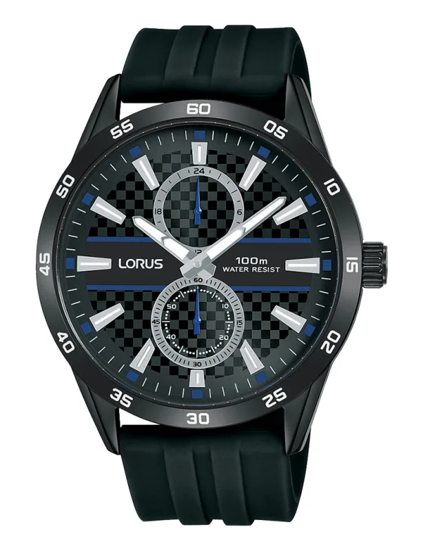 LORUS Sport Man Reloj para Hombre Analógico de Cuarzo con Brazalete de Silicona R3A43AX9