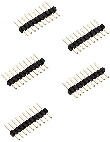 DeLOCK Cabezal de 10 pines, densidad 1,27 mm, 1 hilera, recto, 5 piezas