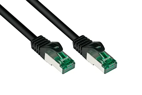 Good Connections® Cable de red para exteriores de categoría 6A, 20 m, IP66, con protección de enclavamiento de 10 velocidades, conductor de cobre/CU - S/FTP, PiMF - 500 MHz - para exteriores,