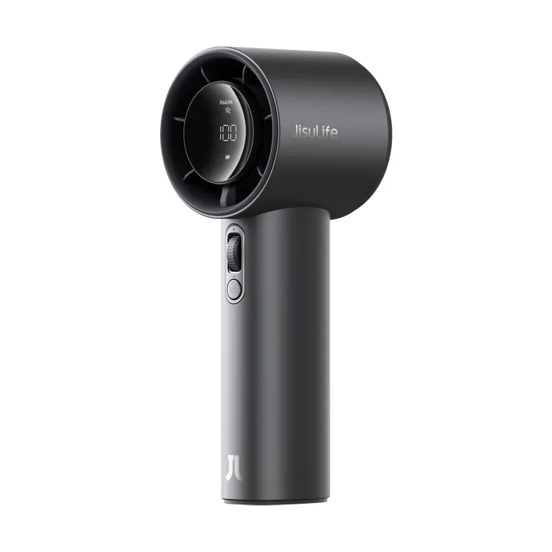Jisulife ventilador portátil de mano fan 1s pro 5000mah gris metalizado