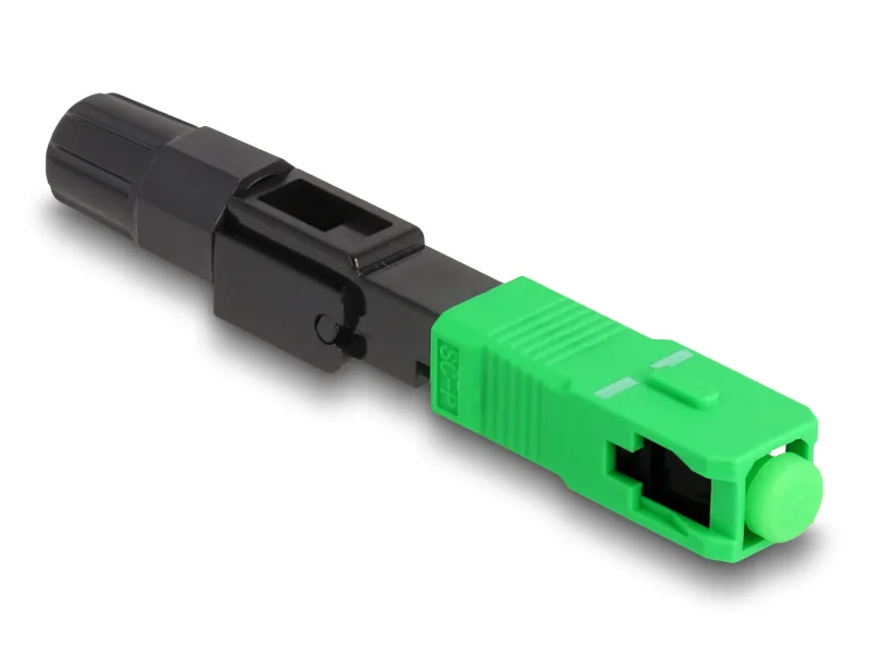 DeLOCK Conector rápido de fibra óptica SC Simplex macho APC montaje en campo