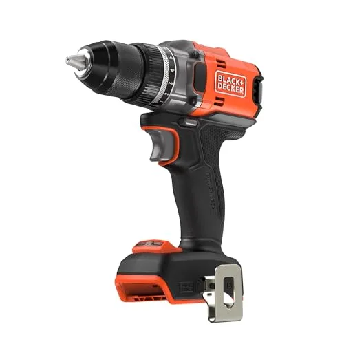 BLACK+DECKER Taladro atornillador sin escobillas de 18 V, Sin cargador ni batería, BLD682XN-XJ