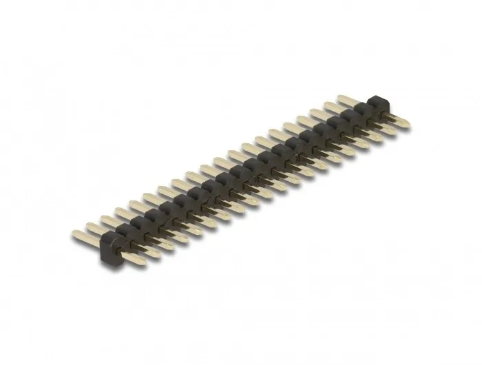 DeLOCK Cabezal de 20 pines, densidad 1,27 mm, 1 hilera, recto, 5 piezas