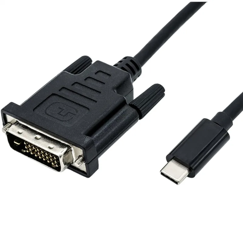 ROLINE 11045831 2 m DVI-D USB Tipo C Negro