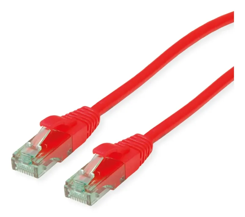 ROLINE Recycled Material 21.45.3116 cable de red Rojo 7 m Cat6a U/UTP (UTP)