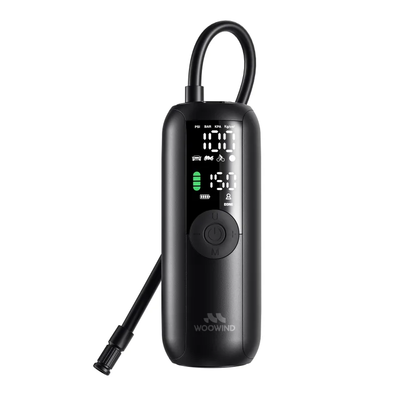 Woowind lp1 inflador portátil compacto, negro