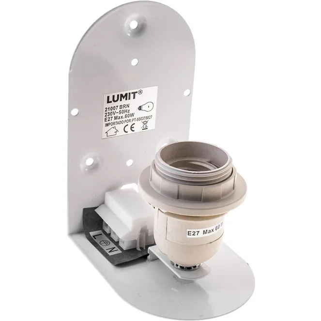 Base para aplique nassau 1xe27 l.8xan.10,5xal.14cm blanco