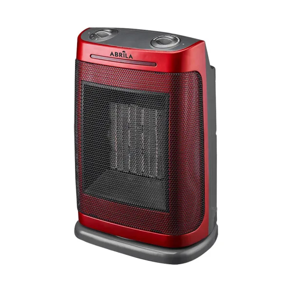 Termoventilador ceramico ptc fogon 1500w rojo 2potencias 3funciones termost.regulable seguridad antivuelco 29x19x14,5cm