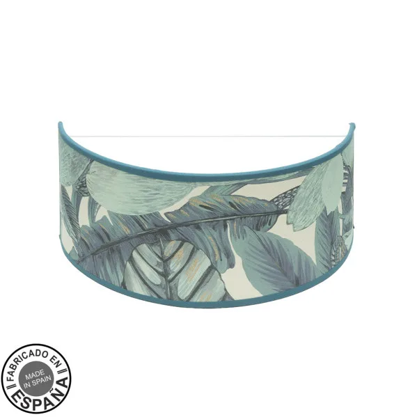 ABRILA Aplique De Pared Modelo Argel Azul Con Pantalla Decorativa