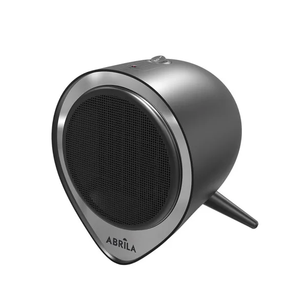 Termoventilador ceramico andino 1500w negro/plata 2potencias,protecc.sobrecalentamiento,antivuelco 21x18x18cm