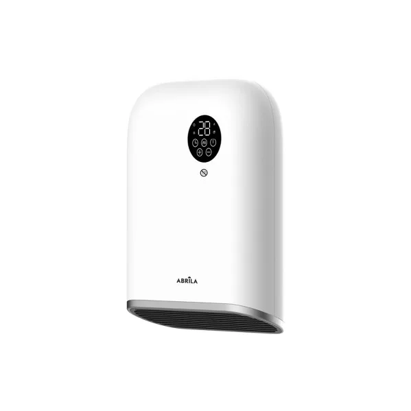 Termoventilador pared baño andorra 2000w blanco/negro 3funciones display c/remoto ip24 32,5x25x11,3 cm