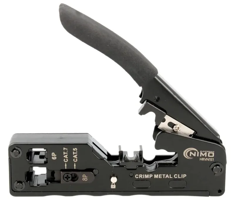Crimpadora Compacta Conectores Rj45 Fast 1-2-3 Easy Cat5 Cat6 Cat7 Hrvn151