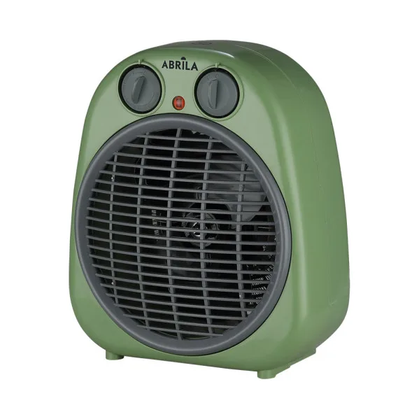Termoventilador fogata 2000w verde/gris 2potencias 3funciones termostato reg.seguro,antivuelco 24x20x13cm