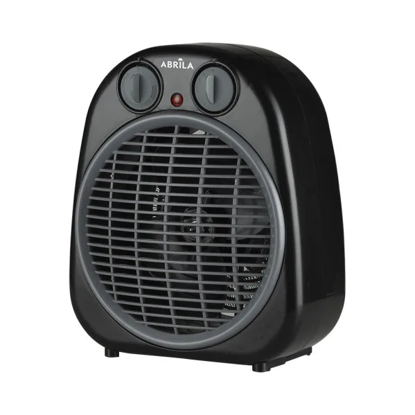 Termoventilador fogata 2000w negro/gris 2potencias 3funciones termostato reg.seguro,antivuelco 24x20x13cm