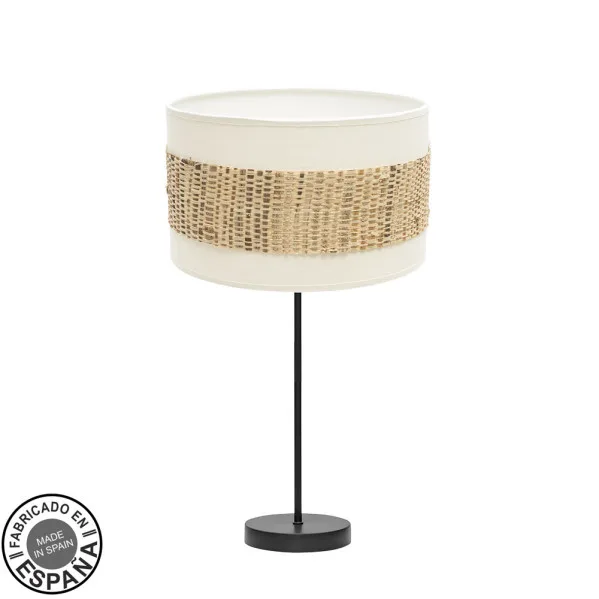 FABRILAMP Lámpara de sobremesa Mediana Nicaragua 1xe27 Negro/blanco/natural 30d