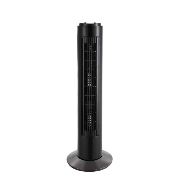 Ventilador de torre cuco negro 3velocidades 50w temporizador rotatorio 78x22x22 cm
