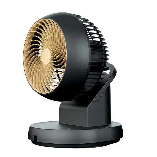 Ventilador sobremesa urbel negro/haya 30w 4velocidades 31,5x 21x24cm oscilacion 3d remoto,temporizador