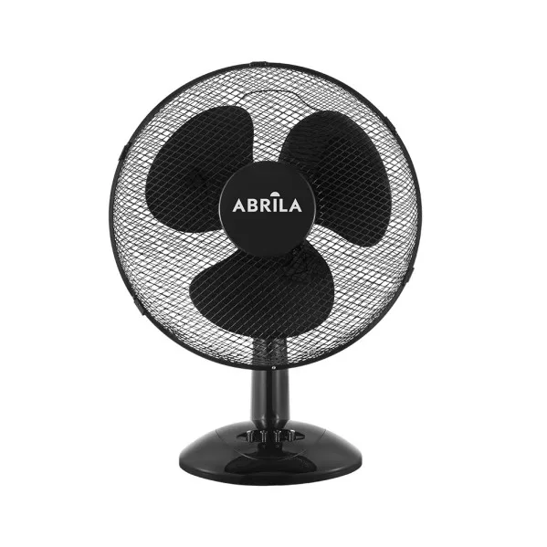 Ventilador sobremesa pizarro grande negro 3velocidades 40w orientable fijo y rotatorio 52x41x25cm