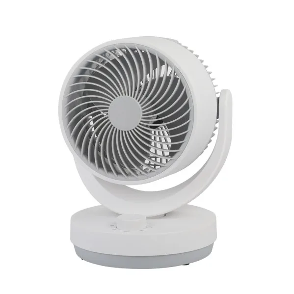 Ventilador sobremesa blanco/gris lagos 3velocidades 35w 3aspas orientable 29,8x22,6x20,6cm
