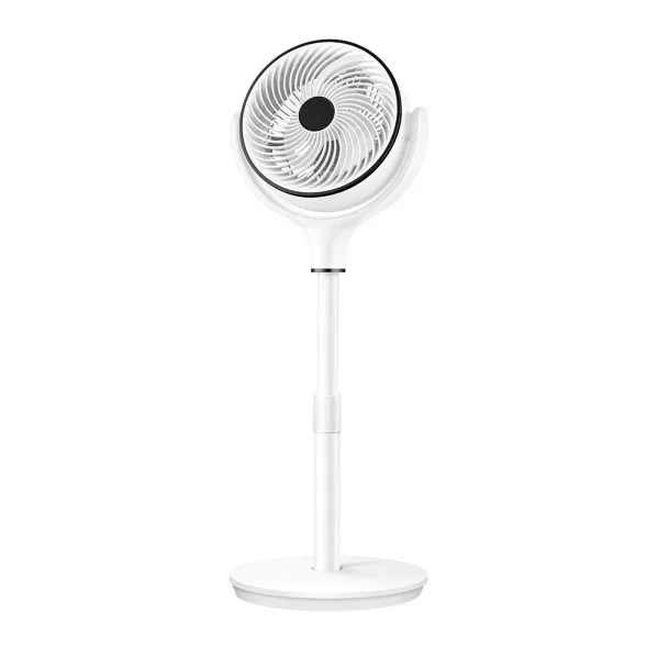 ABRILA-Ventilador de Pie Chorlito Blanco 40W | Oscilación 3D | 6 Velocidades | Temporizador | Mando a Distancia
