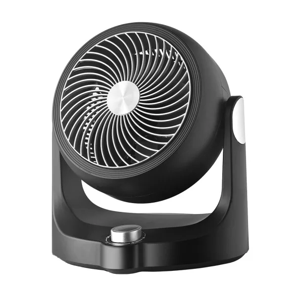FABRILAMP Ventilador Sobremesa Cartago Negro/plata 40w 3velocidades 3aspas Fijo Y Rotatorio Orientable 28,3x25,7x19cm