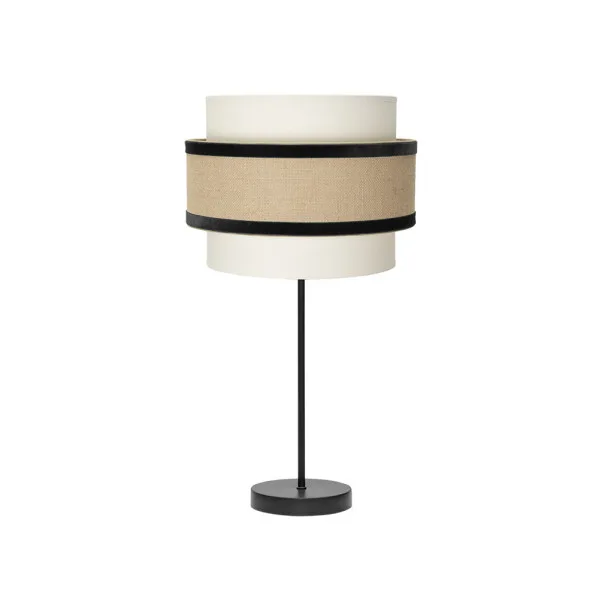 Lámpara de sobremesa Gr. Cornalina 1xe27 Beis/negro