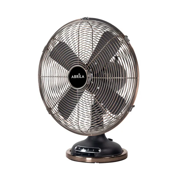 Ventilador sobremesa capitolio negro/cobre 37w 3velocidades 4asp fijo y rotatorio 42x35x27cm