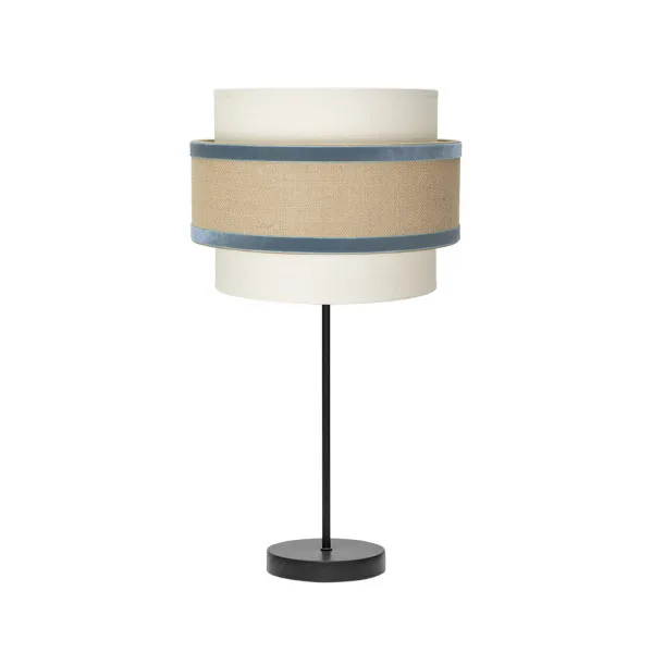 Lámpara de sobremesa Gr. Cornalina 1xe27 Beis/azul 30d