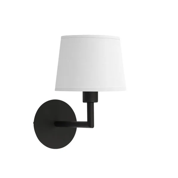 Aplique paraiso 1xe14 negro/blanco 27x15x25cm