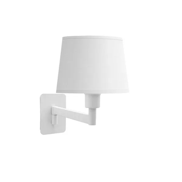 FABRILAMP Aplique Cueza blanco 1xE14 brazo abatible 24cm